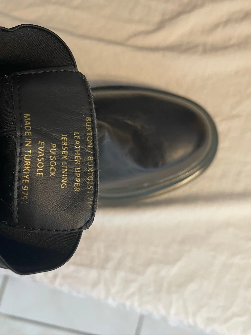 Steve Madden Black Chelsea Lug Sole Boots